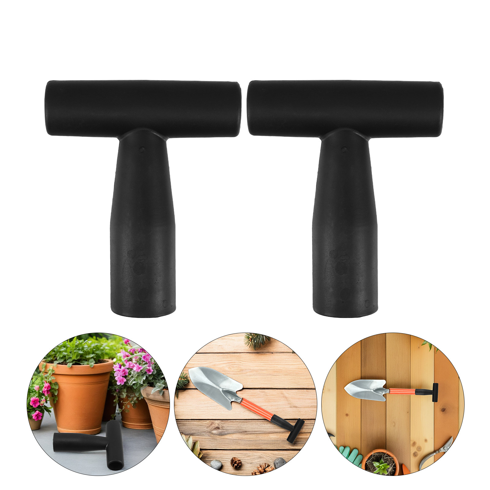 Spade Digging Fork - 3Pcs T-Shaped Shovel Handle Replacement Heavy-Duty
