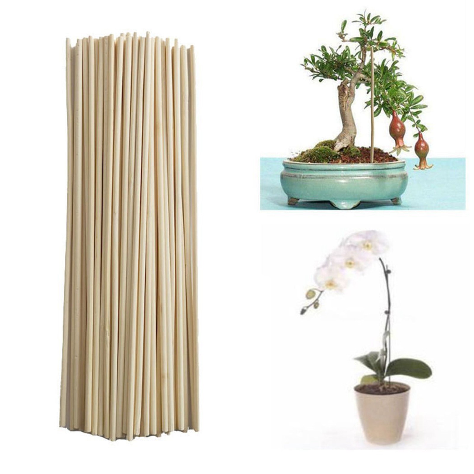 Gardening Tools Hoe - 50PCS Bamboo Sticks Trellis Stakes Kit