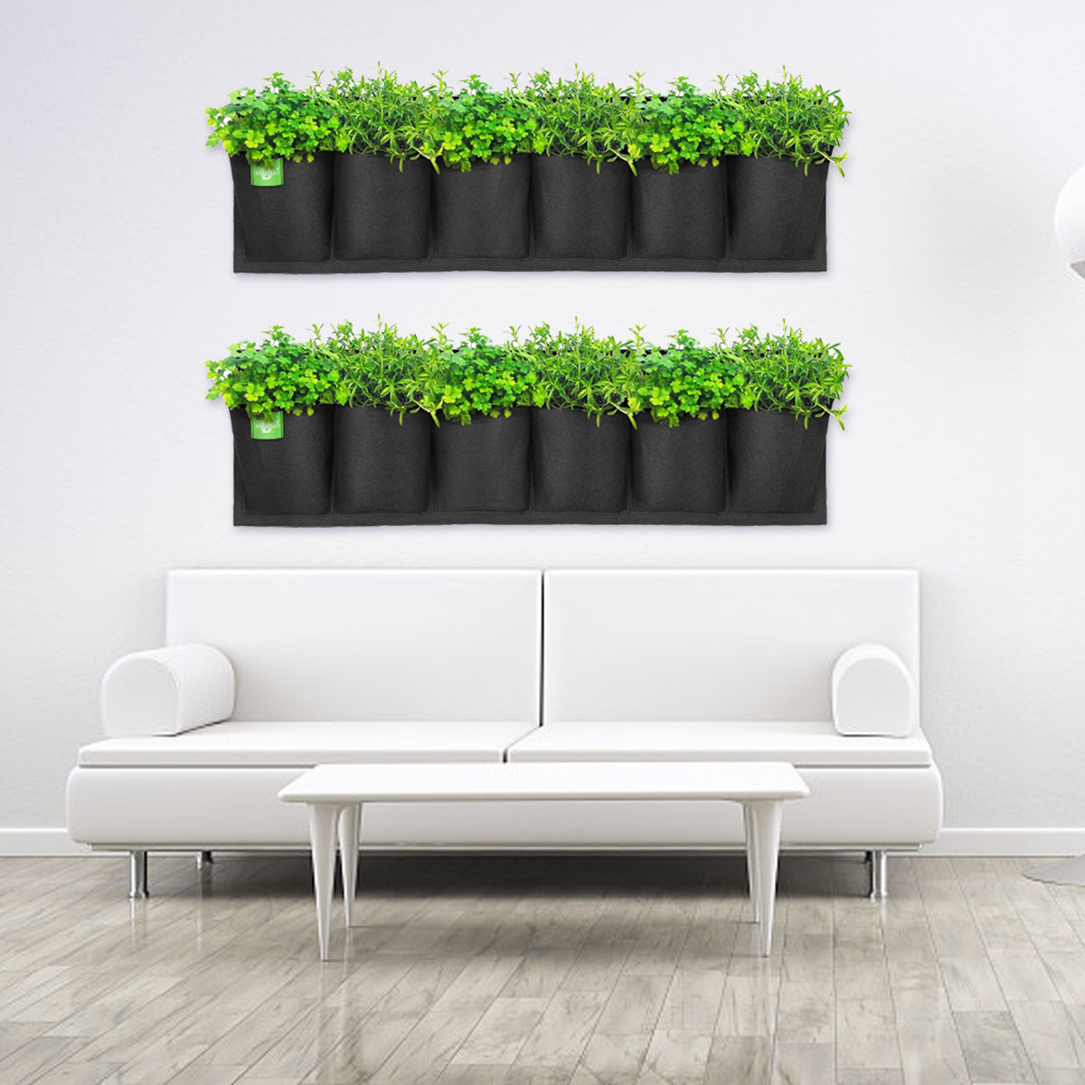 Grow Bags - 6 Pocket Wall Hanging Plant Bag