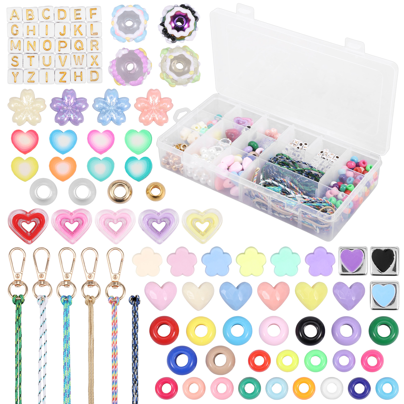 Gardening Tools Diy - 421PCS Beaded Keychain Making Kit for