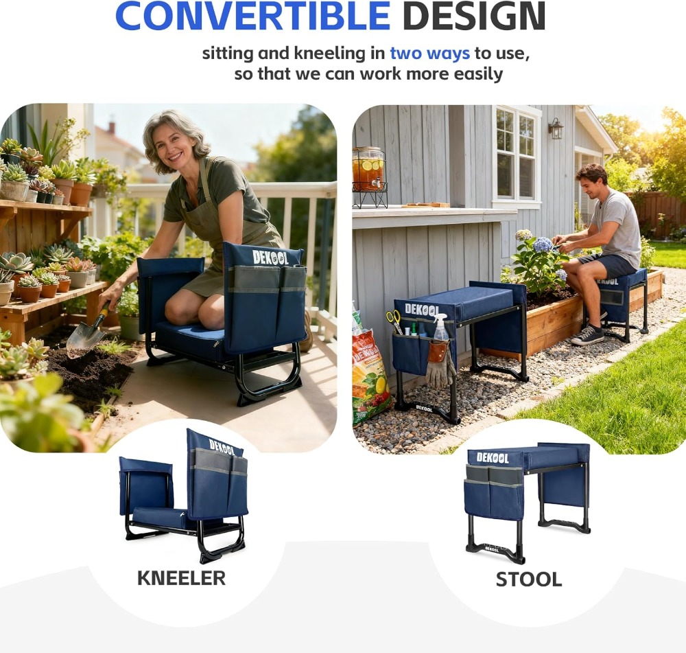 Garden Kneeler and Seat with 3 - Gardening Tools Gifts review and price
