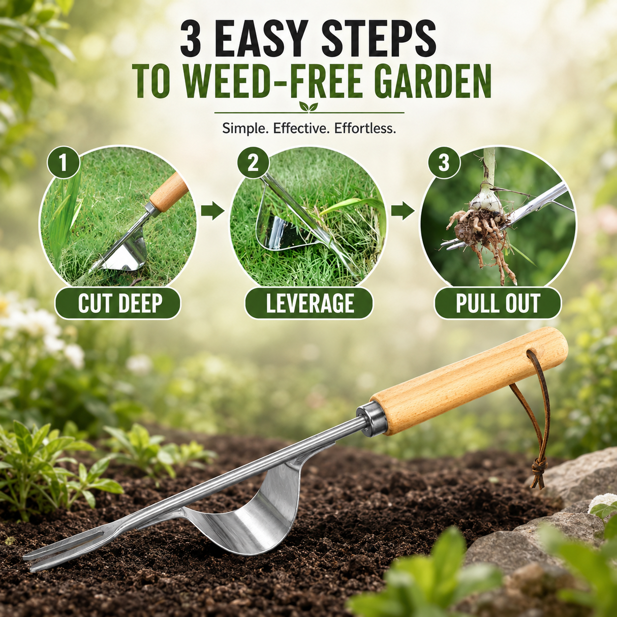 Manual Weed Remover, Stainless - Gardening Tools Hoe review and price