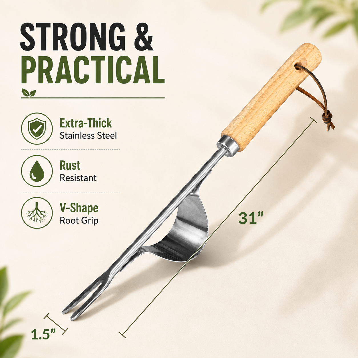 Manual Weed Remover, Stainless - Gardening Tools Hoe review and price