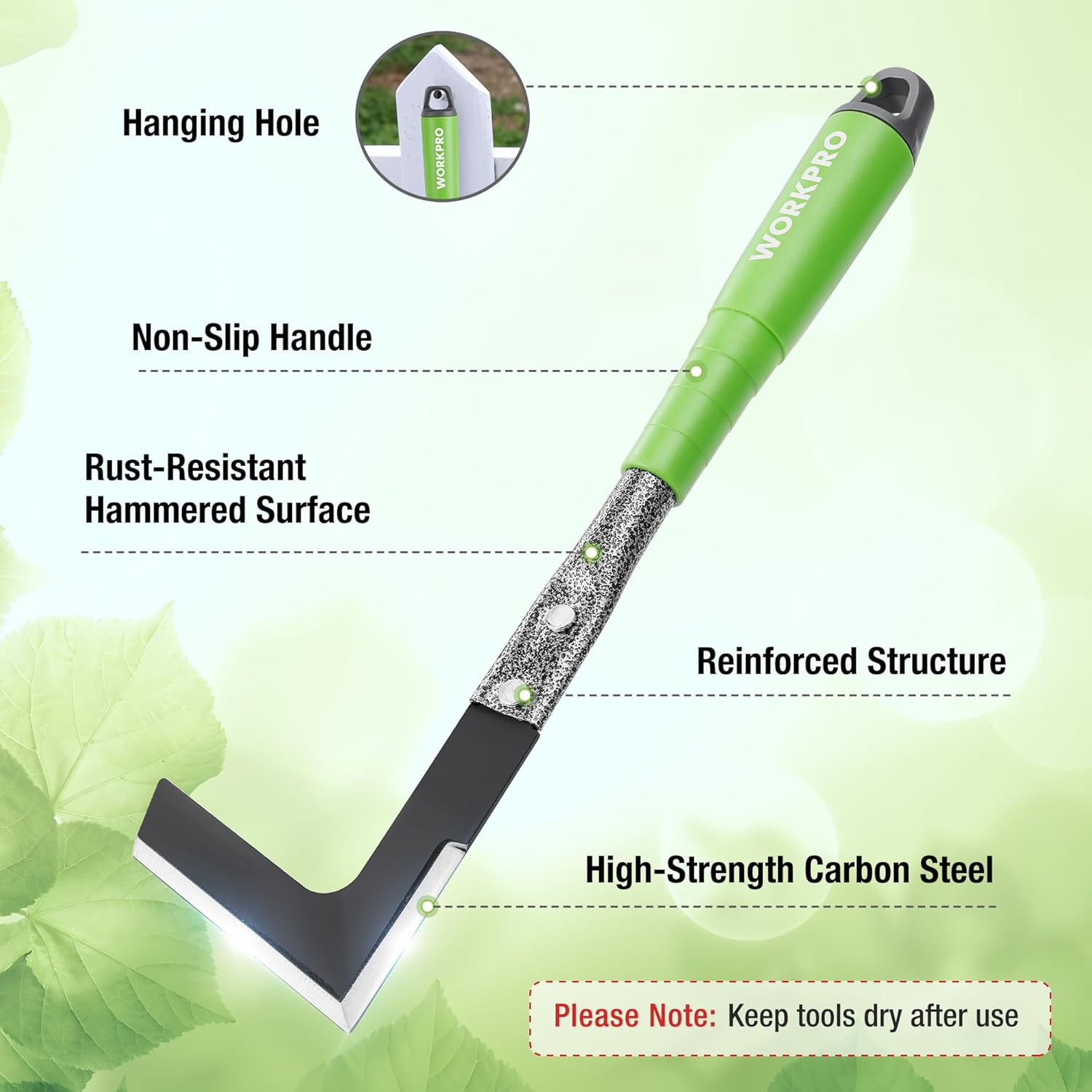 6-Piece Heavy Duty Garden Tool - Gardening Tools Hoe review and price