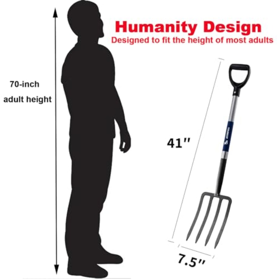 4-Tine Spading Digging Fork Ga - Spade Digging Fork review and price
