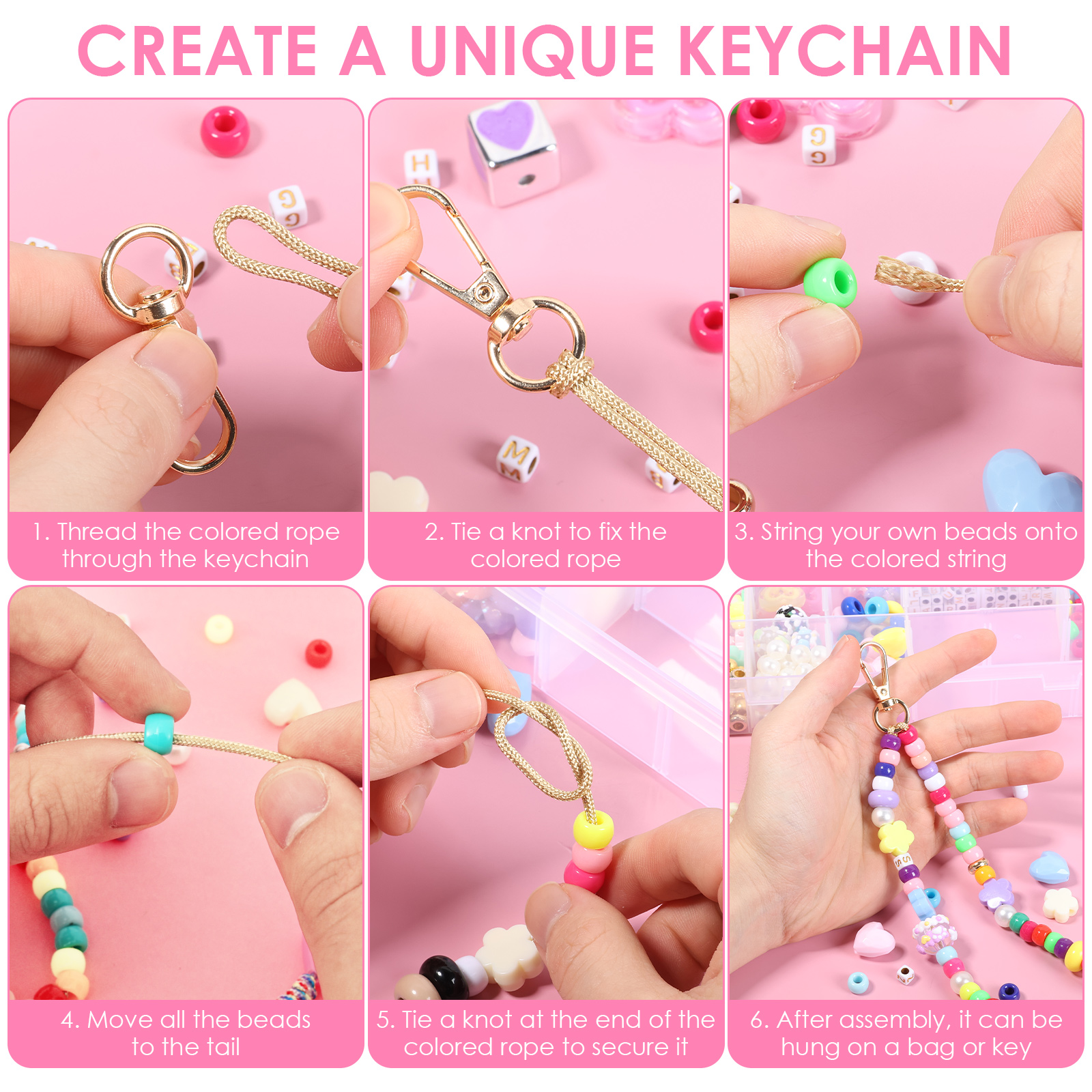 421PCS Beaded Keychain Making  - Gardening Tools Diy review and price