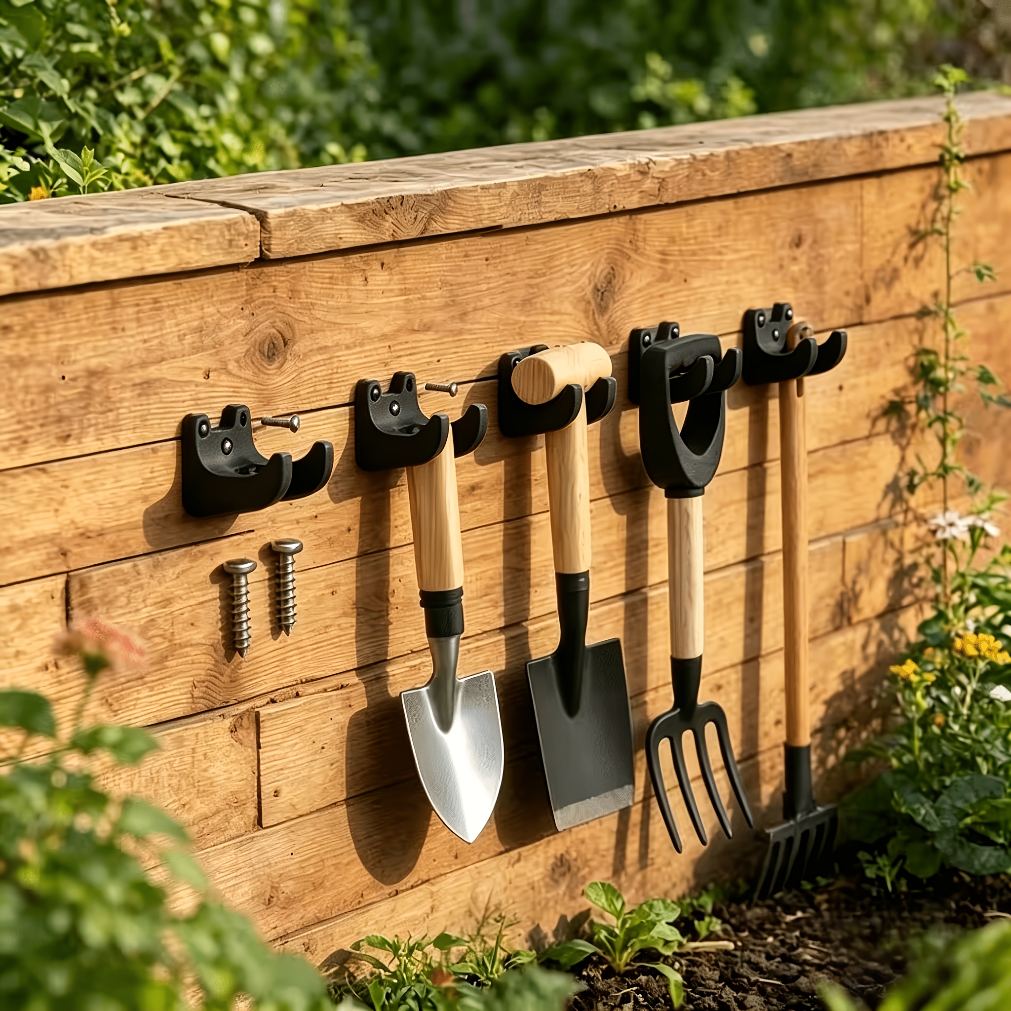 5pcs Garden Tool Storage Hooks - Gardening Tools Hoe review and price