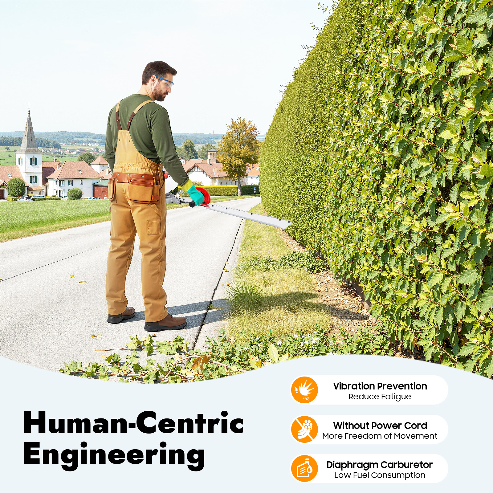Hedge Trimmer, 22.5cc Single E - Gardening Tools Lowes review and price