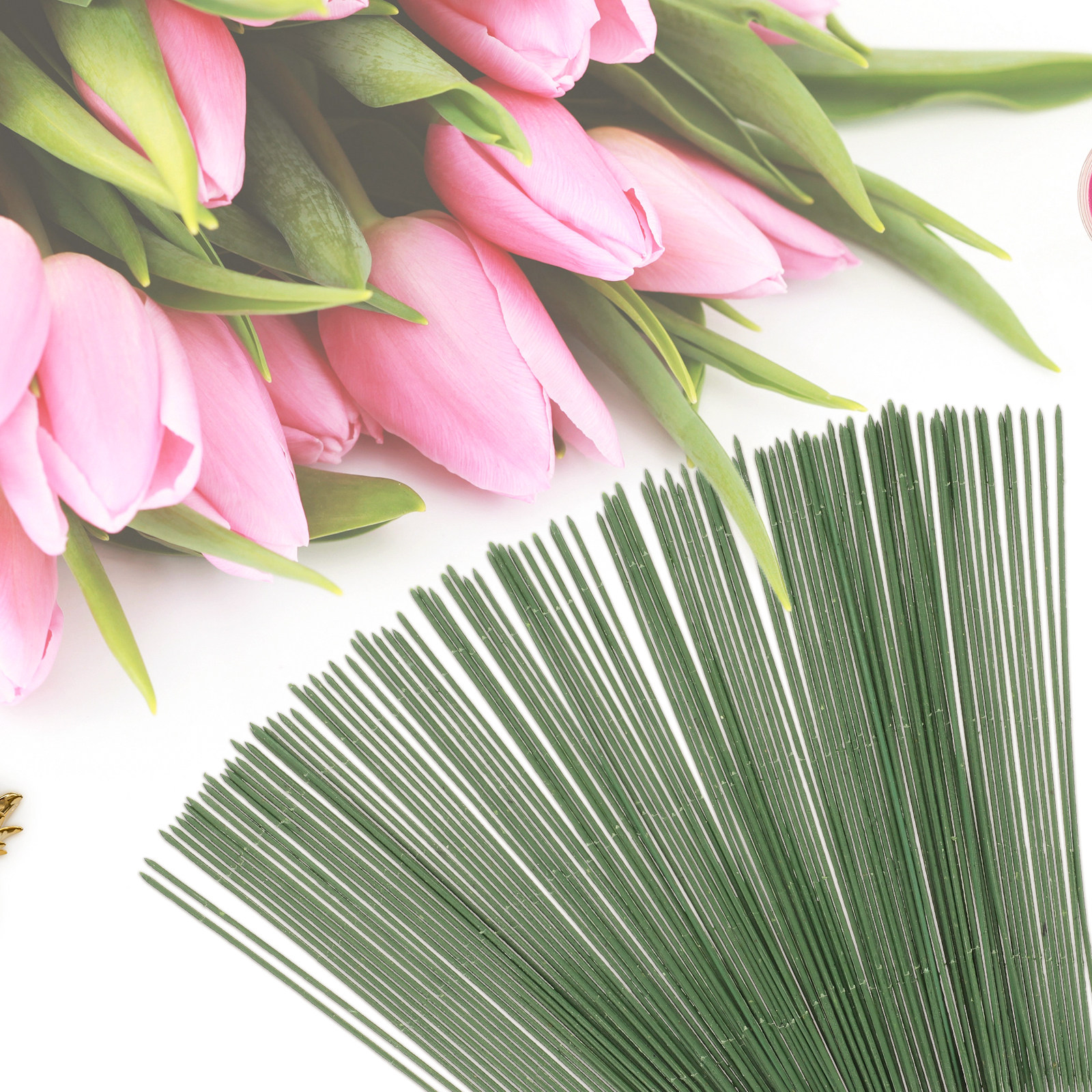 100Pcs Artificial Flower Stems - Gardening Tools Diy review and price
